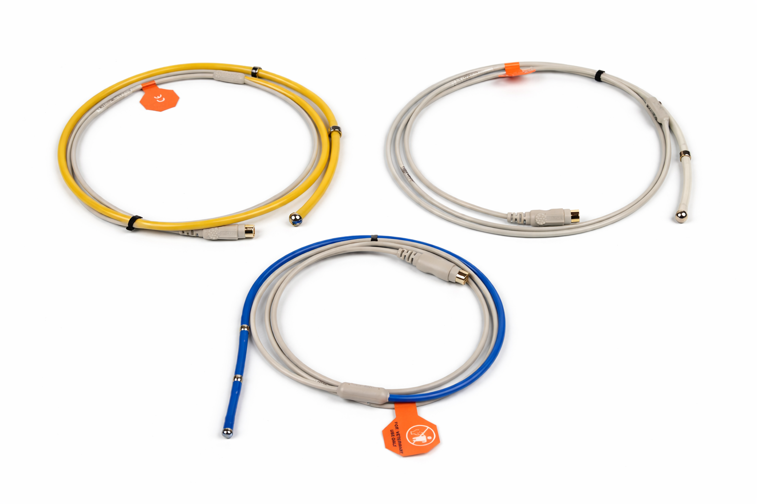 Set of three esophageal probes for ECG and temperature (Part PET468)